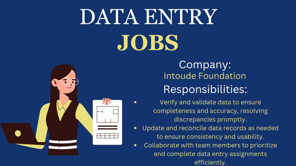 Data Entry Clerk Intoude Foundation Wibblex Jobs