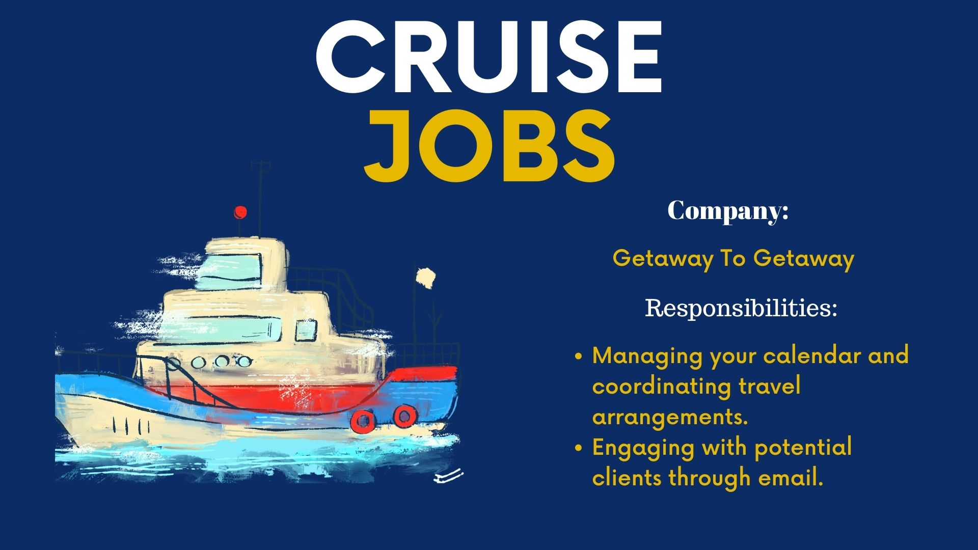 Remote Opportunity for Cruise Arranger