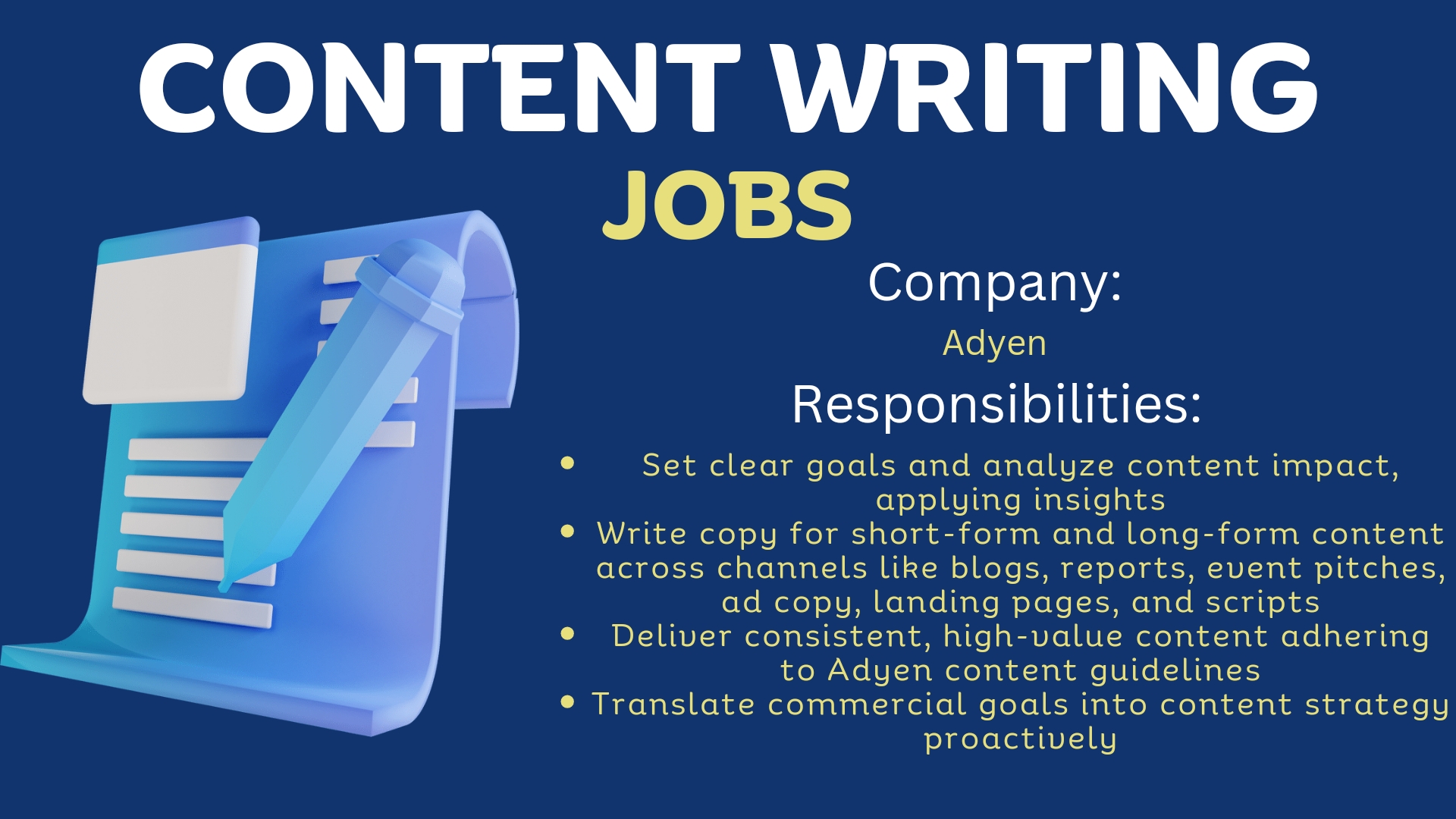 Content Writer-Adyen