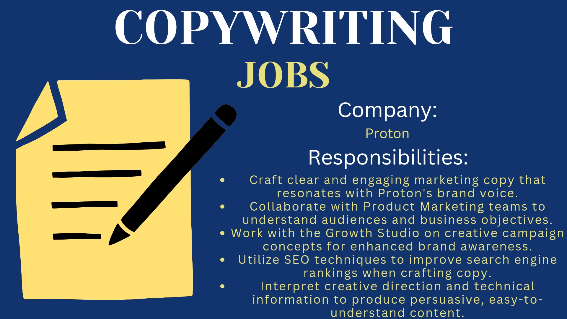 Senior Marketing Copywriter