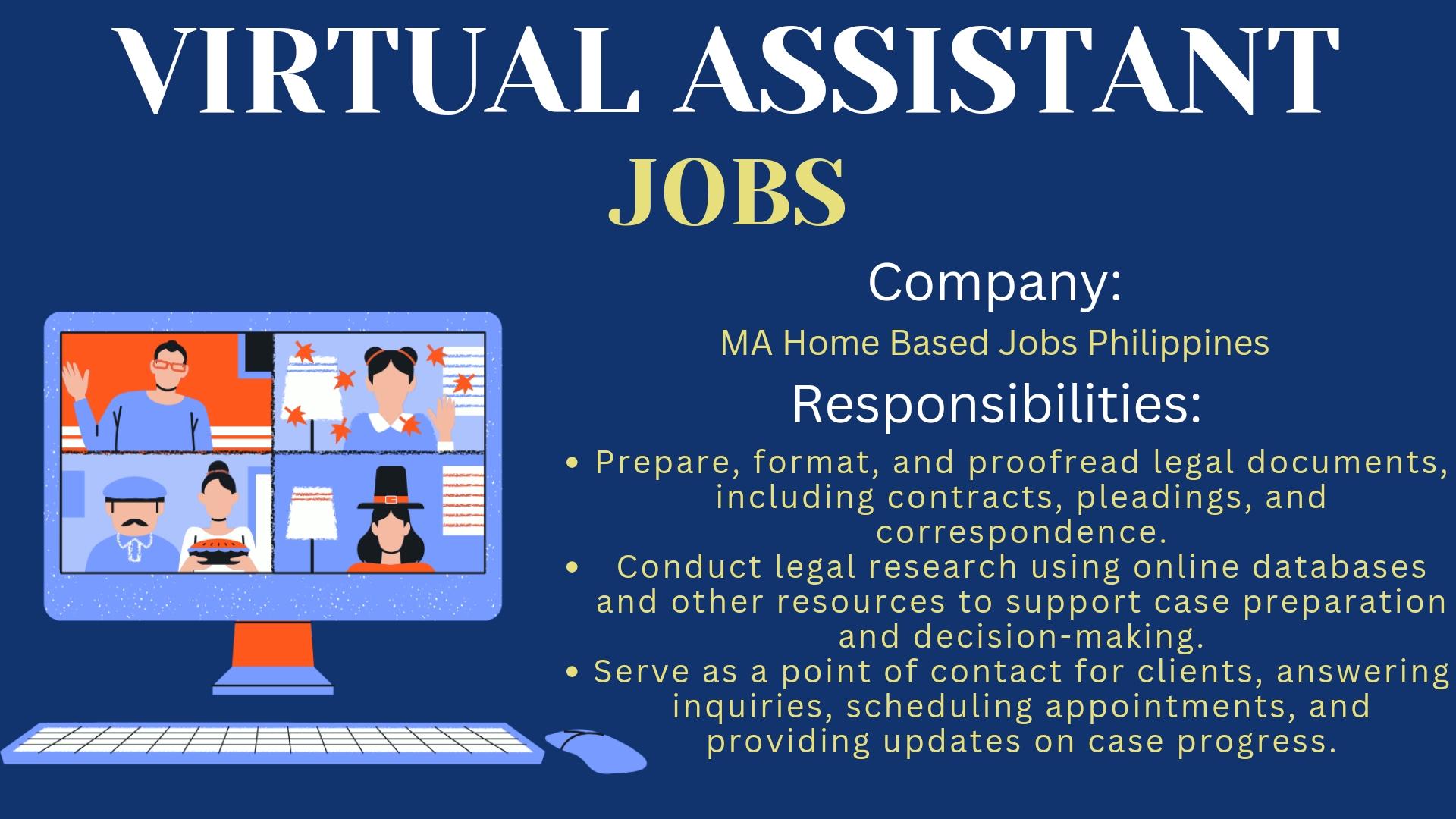 Legal Virtual Assistant Job