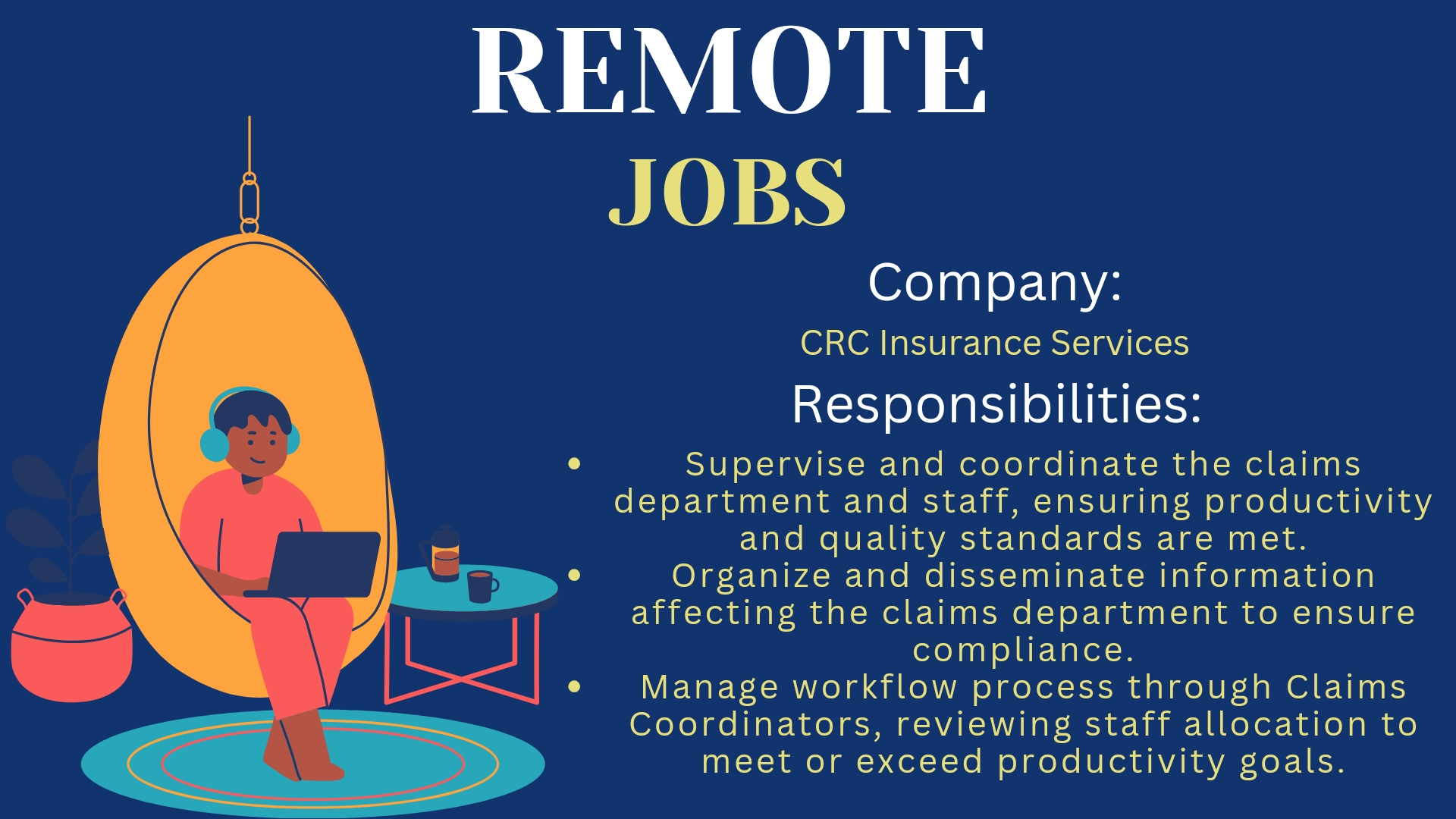 Claims Manager (Remote)