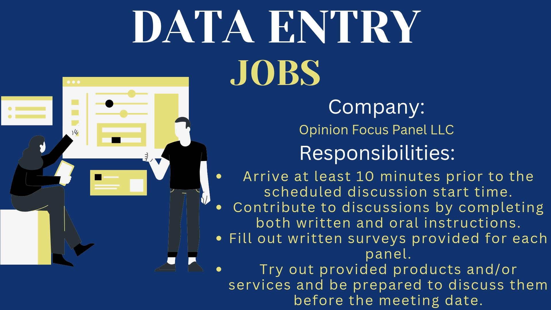 Data entry virtual Assistant Job