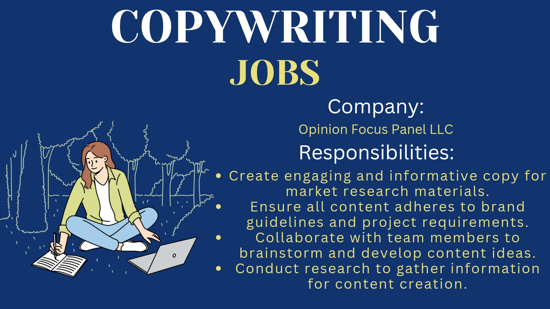 Copywriting – Remote Work From Home Job