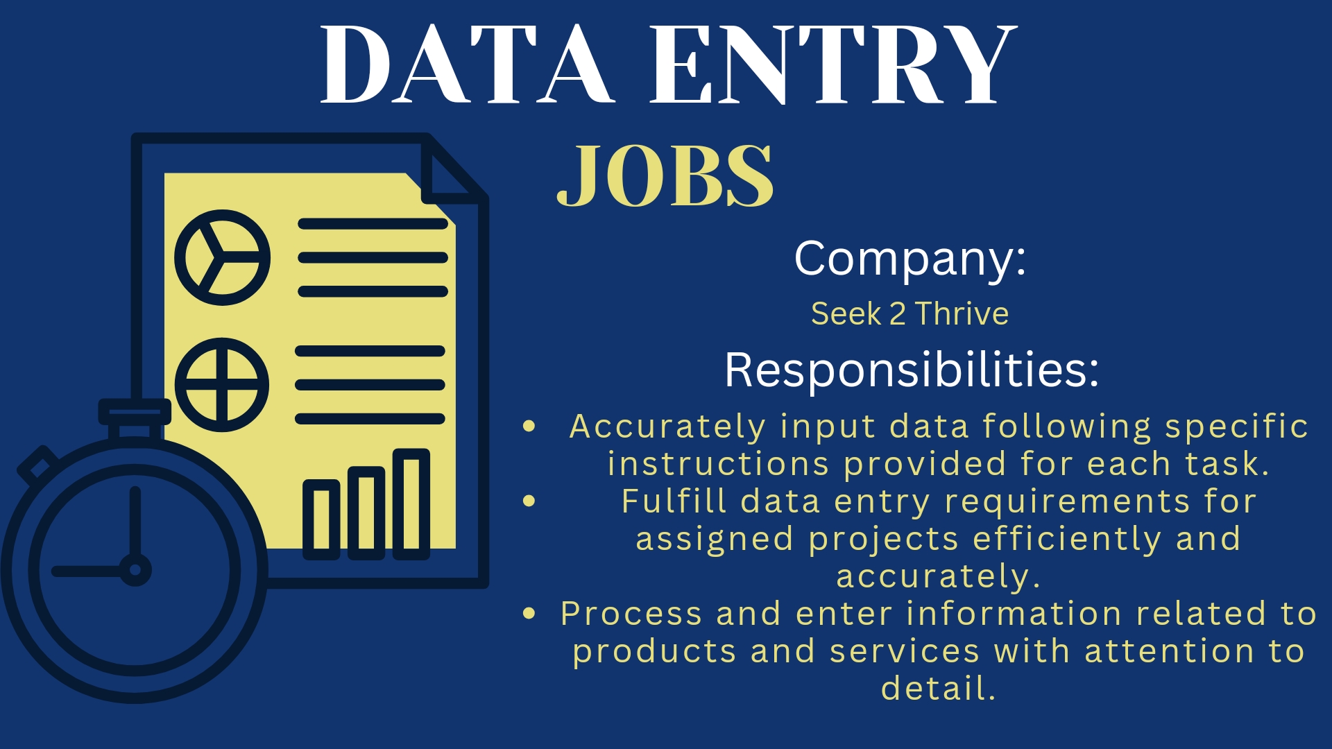 Data Entry Clerk / Remote Job