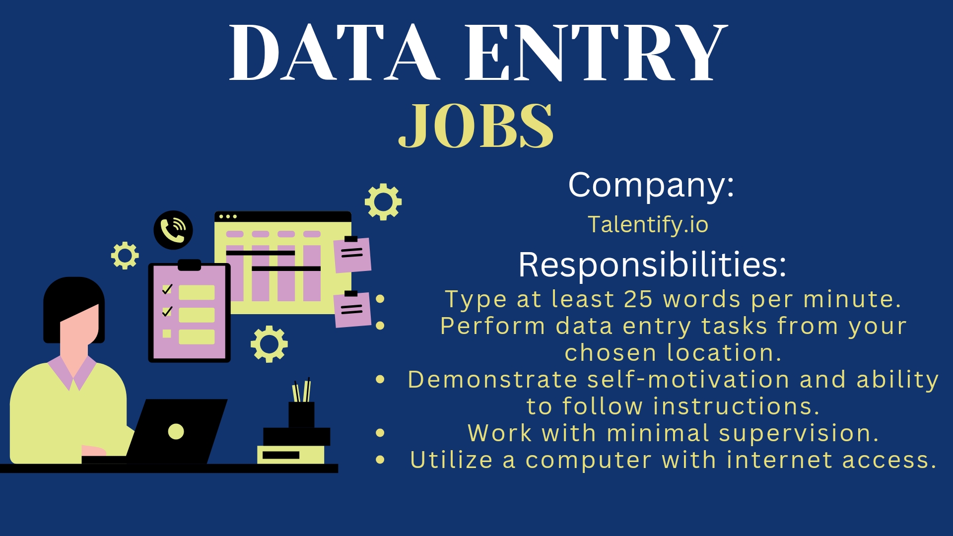 Entry Level – Remote Data Entry Work From Home