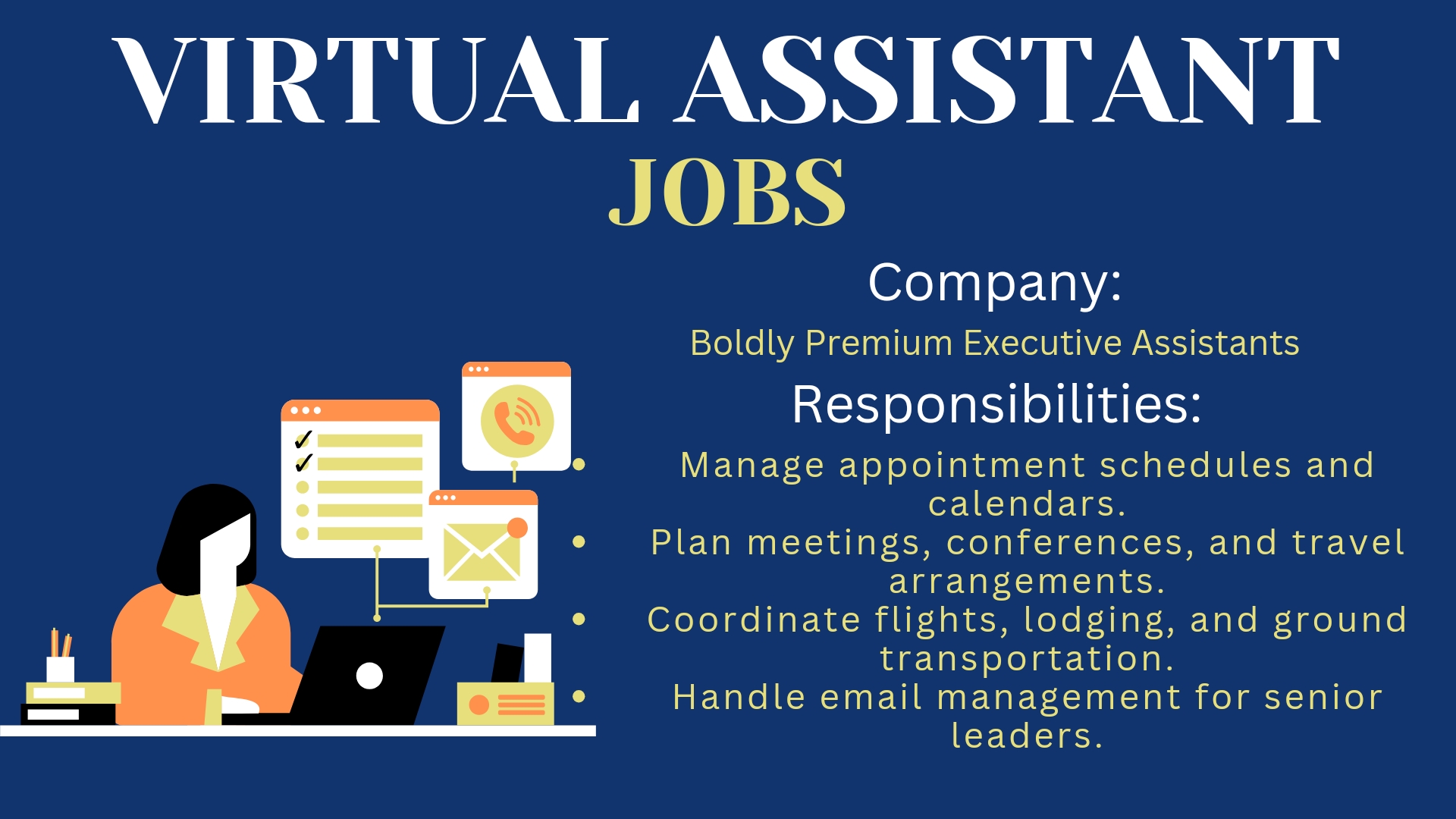 Virtual Executive Assistant-USA Remote