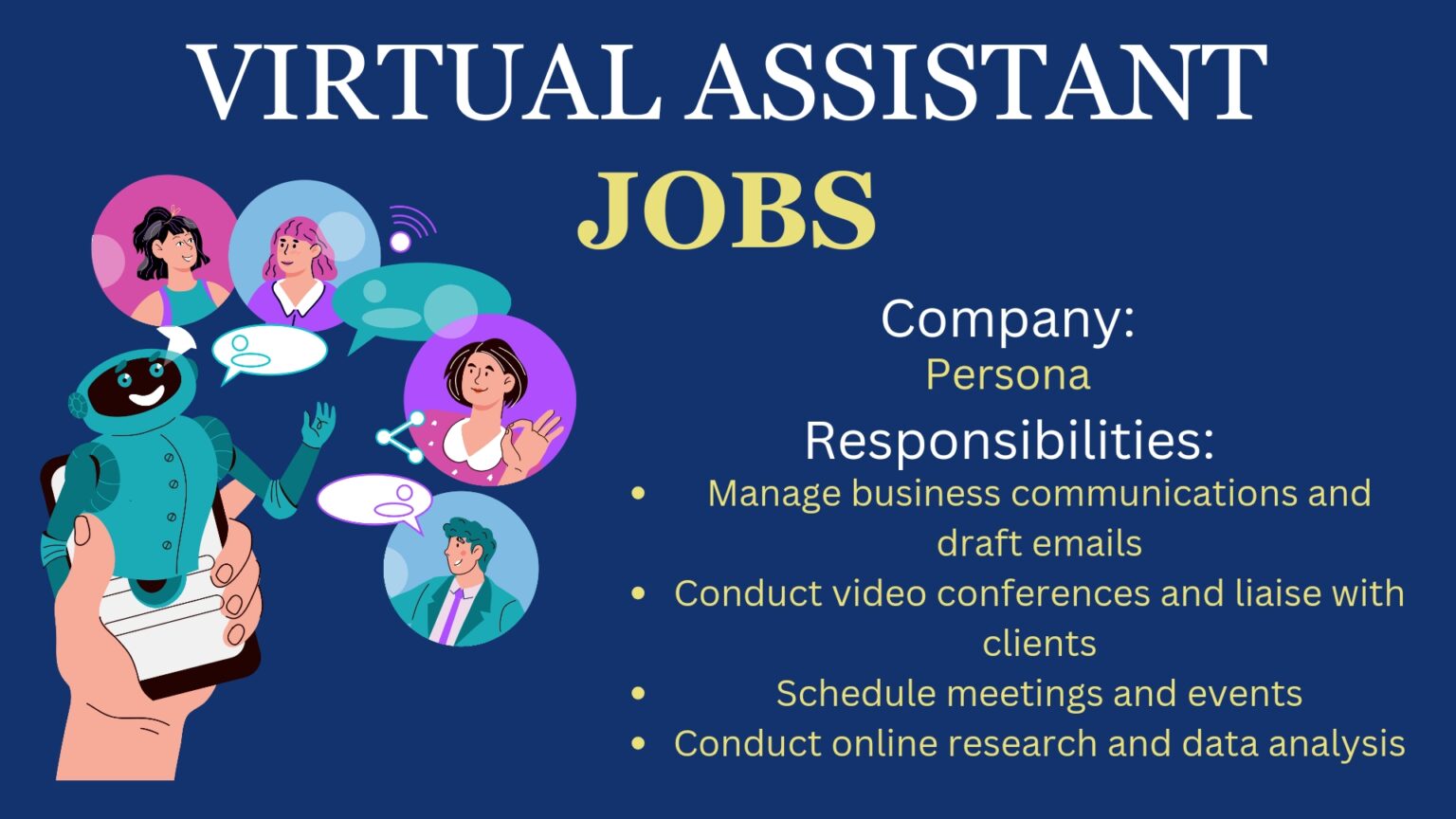 Virtual Assistant (WFH) Persona - Wibblex Jobs