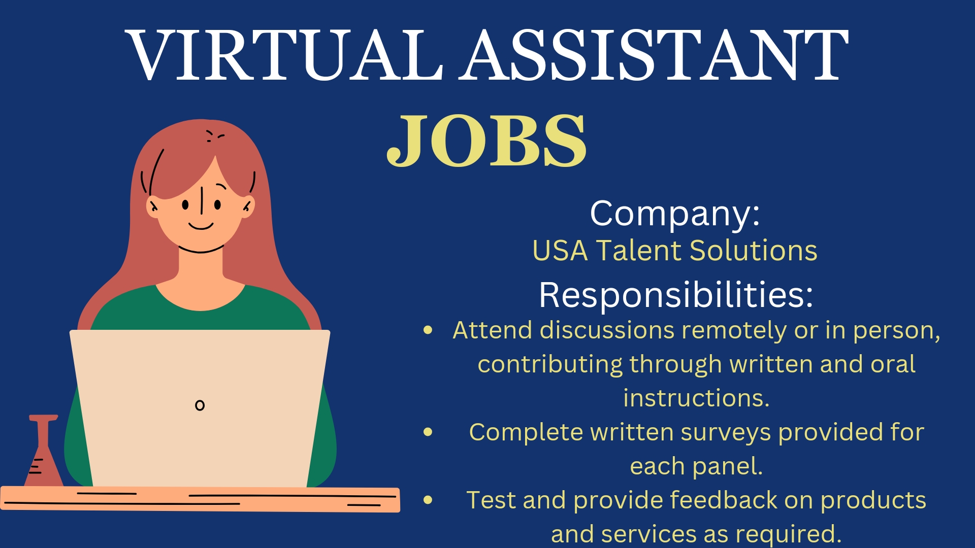 Virtual Assistant Job(USA Talent Solutions)
