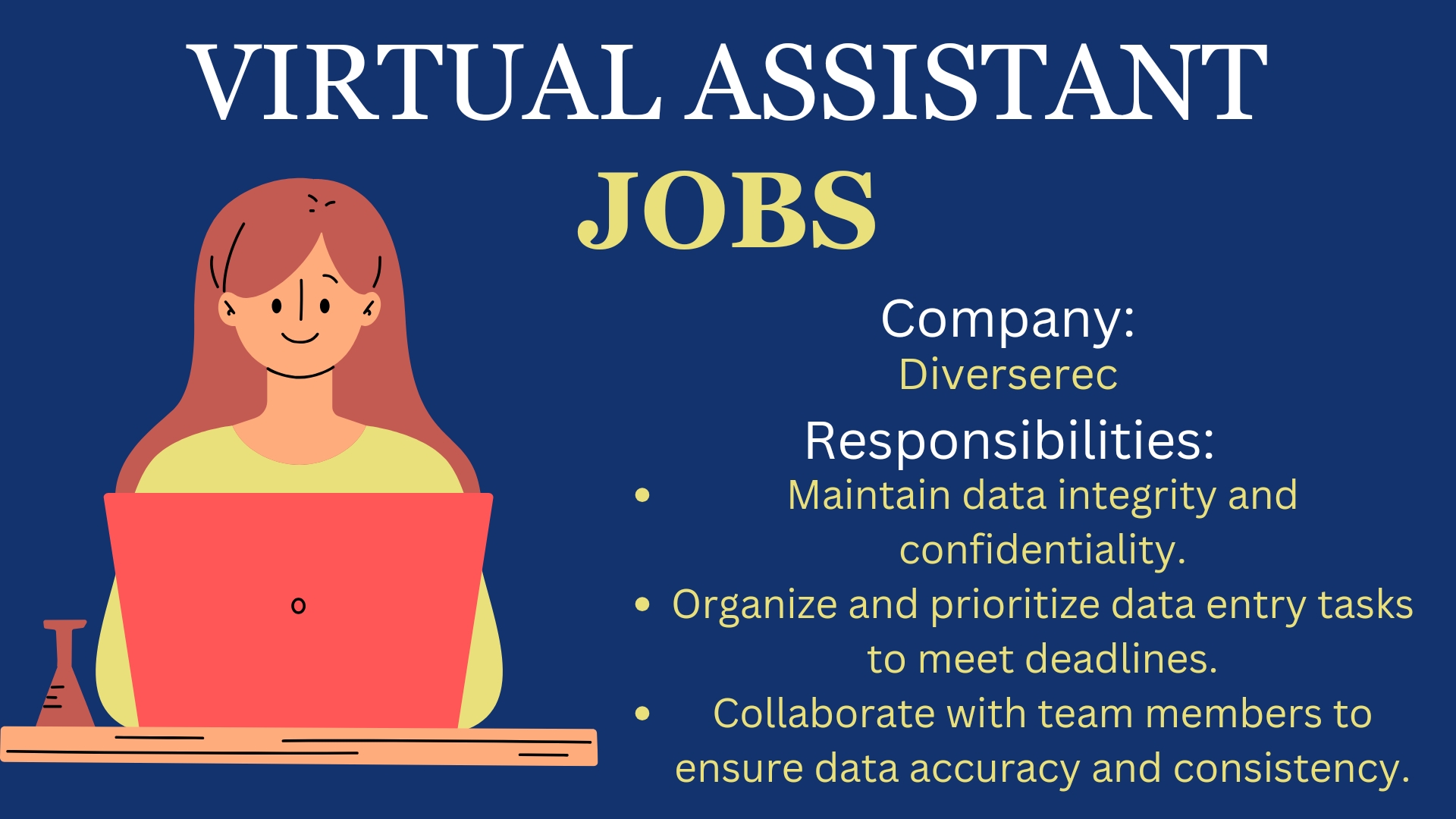Virtual Assistant Job(Diverserec)