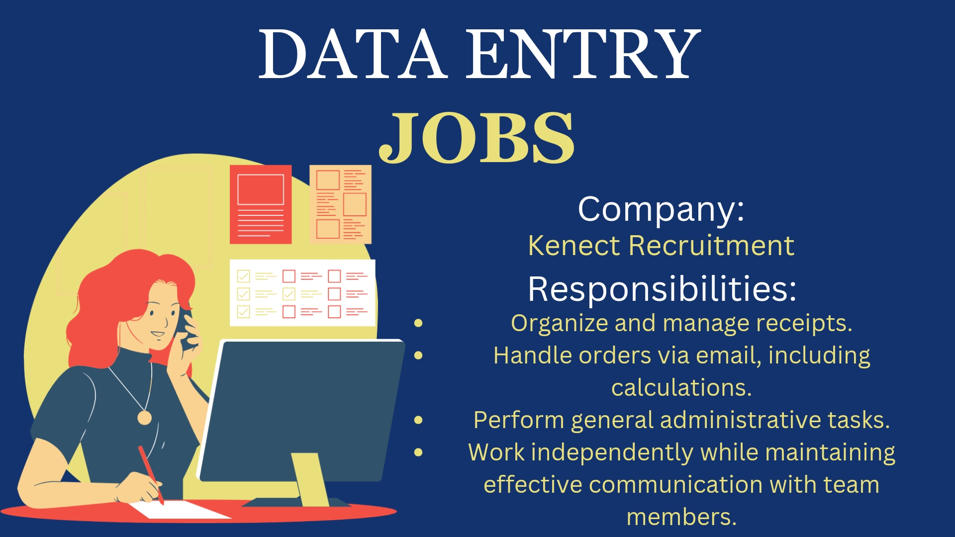 Data Entry-Kenect Recruitment