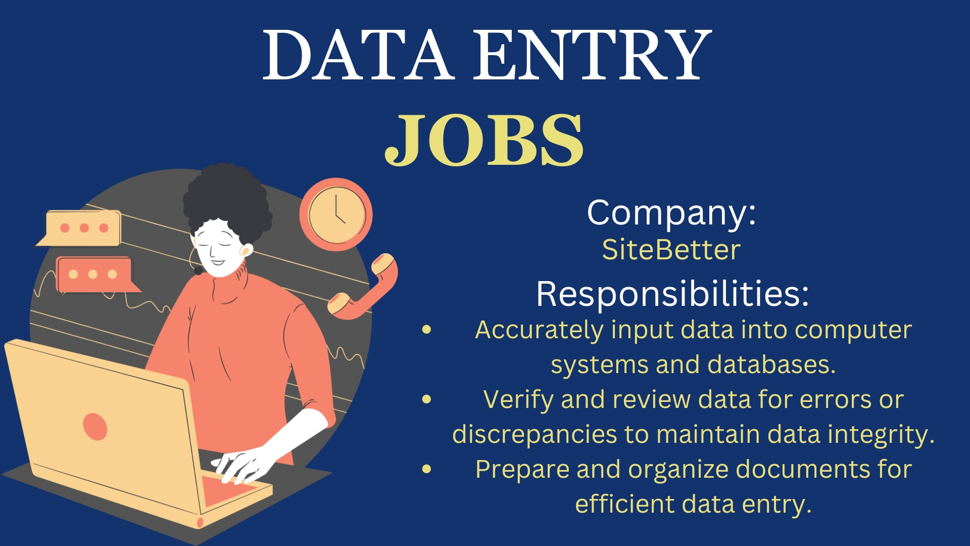 Remote Data Entry ClerkSiteBetter Wibblex Jobs