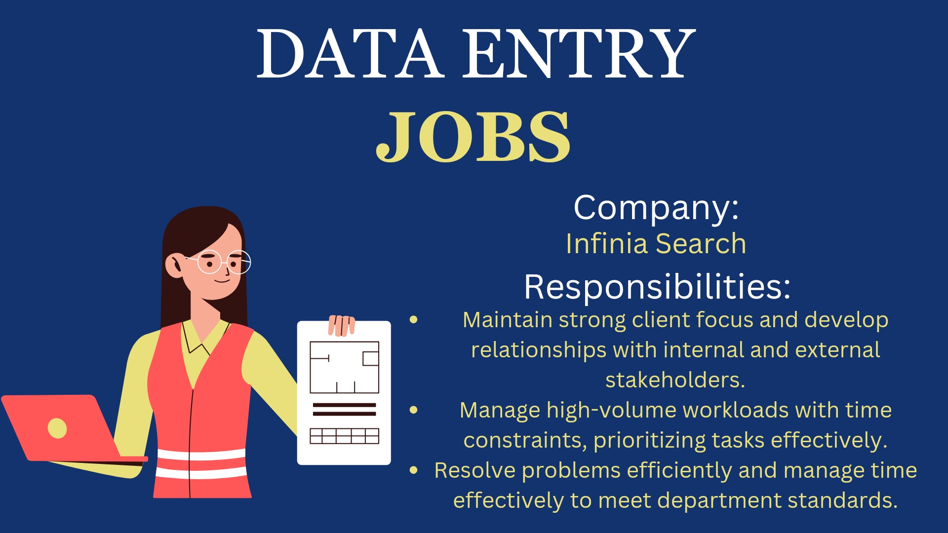 Data Entry Clerk-Infinia Search